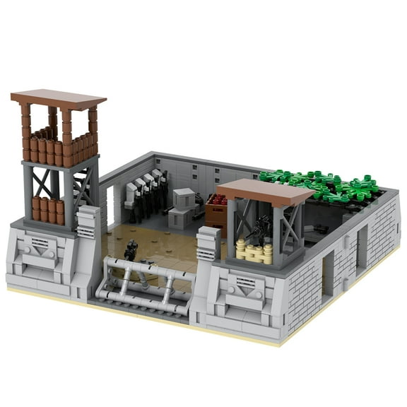 MOOXI WW2 Battlefield Military Soldier Base Building Set,Classic Creative Building Blocks Children Kit,Gifts for Kids(1117pcs)