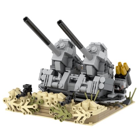 MOOXI WW2 Military Artillery Positions Building Set,Classic Creative Building Blocks Children Kit,Gifts for Kids(361pcs)