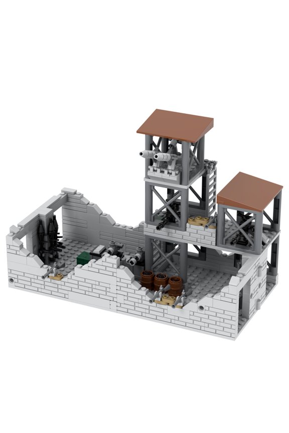 WW2 Military Soldier Base Building Set,Classic Creative Building Blocks Children Kit,Gifts for Kids(347pcs)