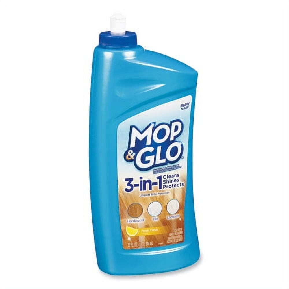 MOP & GLO Triple Action Floor Cleaner, Fresh Citrus Scent, 32 Oz Bottle
