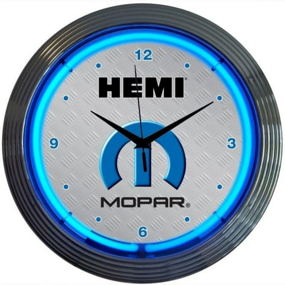 MOPAR HEMI NEON CLOCK 8MPHEM