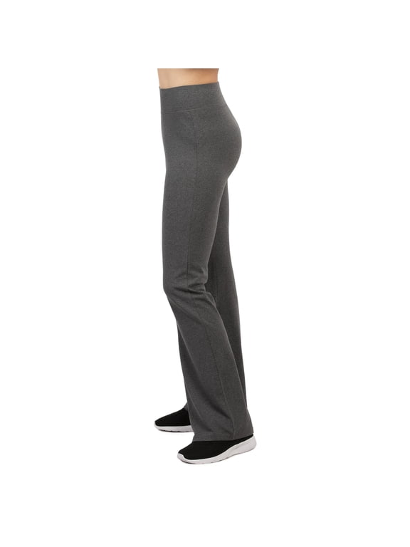 Women's Flat Waistband High Waist Flared Bottom Workout Yoga Pants Leggings