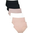 thumbnail image 1 of MOPAS Women's Soft No Show Bikini Thong Seamless Brief Panty, Pack of 6 M, 2070R1, 1 of 5