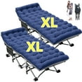 thumbnail image 1 of MOPHOTO 2 Pack 75"* 28" Heavy Duty Camping Cot for Adults, Portable Sleep Cot Bed with Mattresses for Home/Office Nap, Folding Bed with Carry Bag Support 880lbs, 1 of 8
