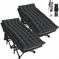 thumbnail image 1 of MOPHOTO 2 Pack Heavy Duty Camping Cot for Adult, 75'' Portable Sleep Cot Bed with Carry Bag for Home/Office Nap, Folding Bed Cot with Mattress, Guest Bed, Black, 1 of 8
