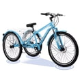 thumbnail image 1 of MOPHOTO 7 Speed 26in Adult Tricycle for Adult with Big Basket, Exercise Men's Women's Bicycle, 3 Wheel Cruiser Bike Tricycle Adjustable Seat Post, Disc Brakes, Safe and Durable Mountain Trikes, 1 of 11