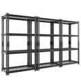 thumbnail image 1 of MOPHOTO 32" L x 16" W x 63" H Adjustable 4 Tier Garage Shelving Heavy Duty Support 4800lbs, Metal Shelves for Storage, Industrial Utility Racks, Garage Storage Shelves Heavy Duty Shelving, 3 Pack, 1 of 11