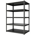 thumbnail image 1 of MOPHOTO 5-Tier Metal Storage Shelves - 36W x 16D x 72H Inches, Adjustable Garage Shelving, 1100 lb Total Capacity, 220 lb Per Shelf, Black, 1 of 9