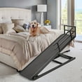 thumbnail image 1 of MOPHOTO 63"L x 18"W Adjustable Pet Ramp,Folding Dog Ramp,Anti-Slip Cat Ramp,Supports up to 200 lbs,Pet Ramp for Car,Bed, 1 of 9