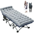 thumbnail image 1 of MOPHOTO 75'' Camping Cot, Portable Folding Bed for Adults,Folding Cots with Removable Pearl Pad,Folding Camping Cots with 2 Sided Mattress & Carry Bag, 1 of 9