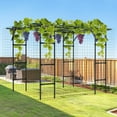 thumbnail image 1 of MOPHOTO Large Outdoor Garden Arch Trellis for Climbing Plants,87"H x 118"L x 79"W Large Grape Vine Trellis Arch Arbor Gazebo,Grape Trellis for Climbing Plants,Courtyard and Garden Decoration, 1 of 7