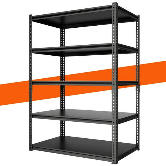 MOPHOTO Adjustable Height Shelving Unit 1100lb Capacity , 36" L x 16" W x 72" H, 5 Tier Metal Shelves