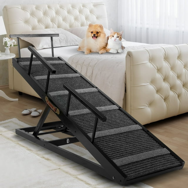 MOPHOTO Adjustable Pet Ramp,Folding Dog Ramp,Anti-Slip Dog & Cat Ramp ...