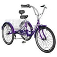 thumbnail image 1 of MOPHOTO Adult Tricycles 3 Wheel 7 Speed Trikes, 26 inch with Big Basket for Shopping, Picnics Exercise Men's Women's Seniors's Cruiser Bike, 1 of 8
