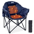 thumbnail image 1 of MOPHOTO Heated Camping Chair with Headrest Pad, Oversized Heated Chair Outdoor Sports, Heated Camp Chair Seat Supports 500 lbs,Heating Folding Chair for Camping，Patio,Picnic, 1 of 8