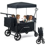 MOPHOTO 220 lbs Capacity 4 Seater Stroller Wagon with Canopy