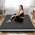 thumbnail image 1 of MOPHOTO Floor Mattress Futon Mattress Extra Thick Folding Sleeping Pad Futon Mattress Portable Camping Mattress Full Size (80*54*4in), 1 of 9