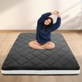 thumbnail image 1 of MOPHOTO Floor Mattress with Storage Bag Japanese Futon Mattress Extra Thick Folding Sleeping Pad Futon Mattress Portable Camping Mattress, Twin Size, 1 of 10