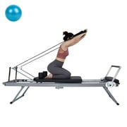 MOPHOTO Foldable Pilates Reformer, Home Pilates Machine with Spring, Quiet 300 lbs Pilates Equipment Reformer for Gym, Beginners
