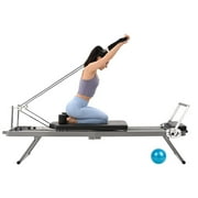 MOPHOTO Foldable Pilates Reformer, Home Pilates Machine with Spring, Quiet 300 lbs Pilates Equipment Reformer for Gym, Beginners