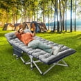 thumbnail image 1 of MOPHOTO Folding Bed Rollaway Guest Bed for Adults, Camping Cot with Pearl Mattress & Carrying Bag,Folding Camping Cot, 1 of 8