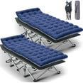 thumbnail image 1 of MOPHOTO Folding Camping Cots for Adults 880lbs, 2 Pack Folding Cot, 75"×28"Sleeping Bed with Luxury Mattress & Carry Bag, 1 of 7