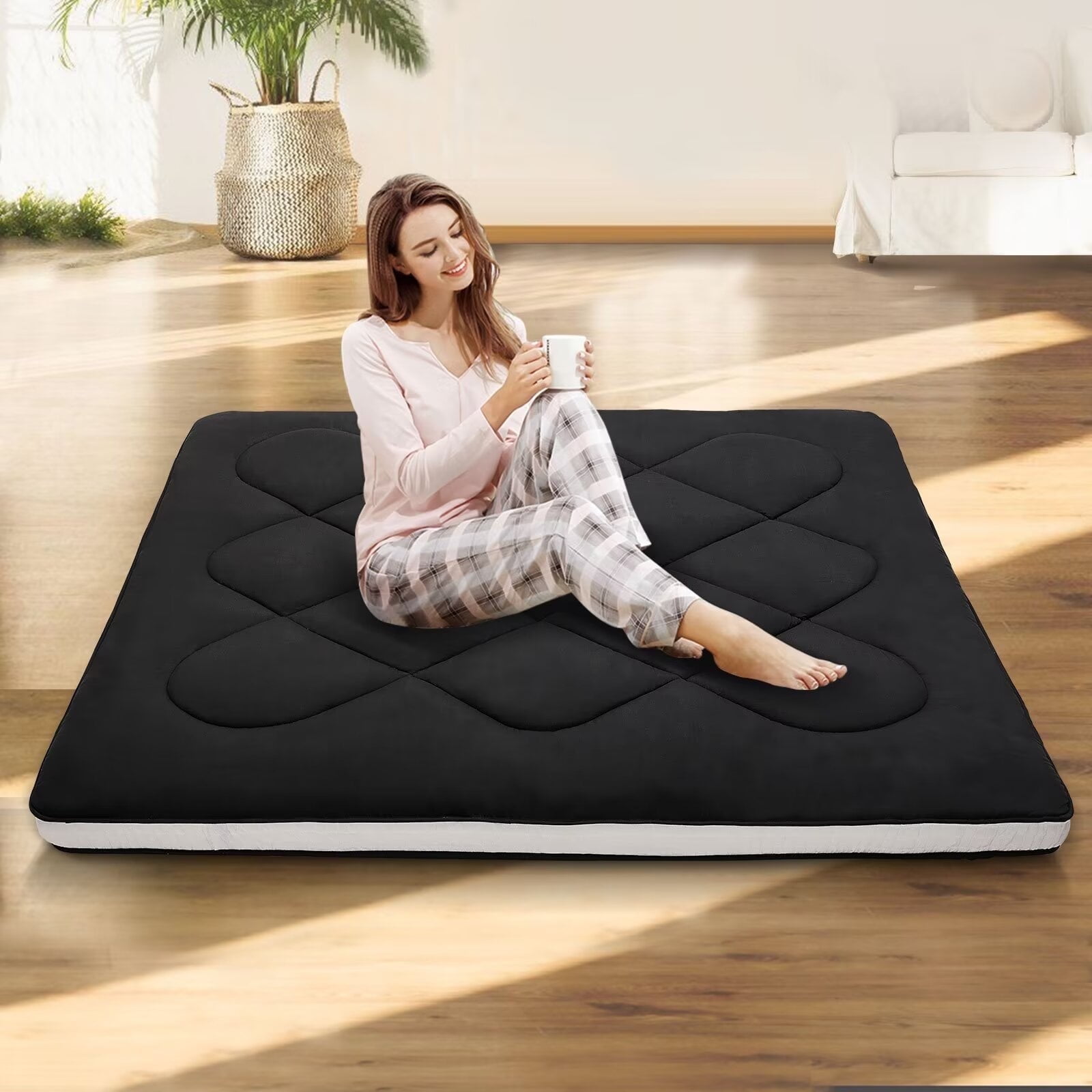 MOPHOTO Futon Mattress Japanese Floor Mattress, Tatami Mat