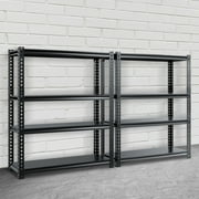 MOPHOTO Garage Storage Shelves, Adjustable 4-Tier Metal Heavy Duty Shelving, Utility Storage Rack for Garage Organization Warehouse Basement Shelf Rack, 31.5" W x 16.2" D x 63" H, 2 Pack