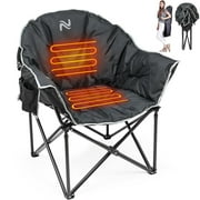 MOPHOTO Heated Camping Chair - Heated Folding Chairs for Outdoor Sports, Portable Heated Chair for Adults,Supports 500 Lbs, Perfect for Camping, Outdoor Sports, Picnics