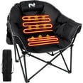 thumbnail image 1 of MOPHOTO Heated Camping Chair with Headrest Pad,Oversized Heated Chair Outdoor Sports,Heated Camp Chair Seat Supports 500 lbs,Heating Folding Chair for Camping,Patio,Picnic, 1 of 8