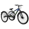 thumbnail image 1 of MOPHOTO Mountain Tricycle for Adults, 3 Wheeled 7-Speed Mountain Tricycle 24/26/27.5 Inch Men's Women's Tricycles Cruiser Bike Featuring Disc Brakes, Cargo Basket, 1 of 7