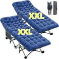 thumbnail image 1 of MOPHOTO Oversized 78"*32" Heavy Duty Outdoor Camping Cot with Mattress, Portable Folding Bed for Adults, Rollaway Guest Bed Sleeping Cot with Carry Bag, 2 Pack, 1 of 8