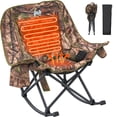thumbnail image 1 of MOPHOTO Oversized Heated Rocking Camping Chair Support 330 lbs,Portable 3 Adjustable Heating Levels,Folding Quick Setup,Compact Storage,Lawn Chair with Side Pockets for Outdoor(Heated), 1 of 8