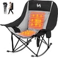 thumbnail image 1 of MOPHOTO Oversized Heated Rocking Camping Chair Support 500 lbs,Portable 3 Adjustable Heating Levels,Folding Quick Setup,Compact Storage,Lawn Chair with Side Pockets for Outdoor(Heated), 1 of 7
