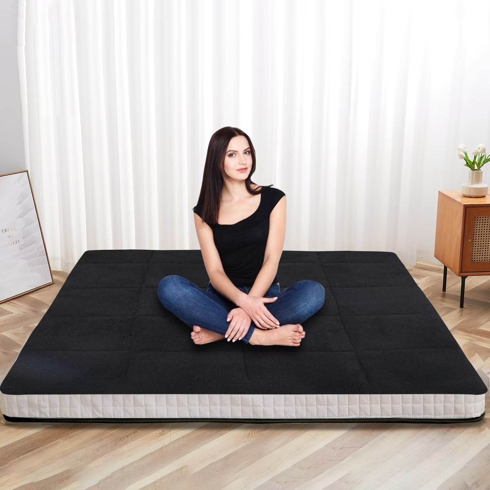 MOPHOTO Upgraded Extra Thick Floor Mattress with Storage Bag,Japanese