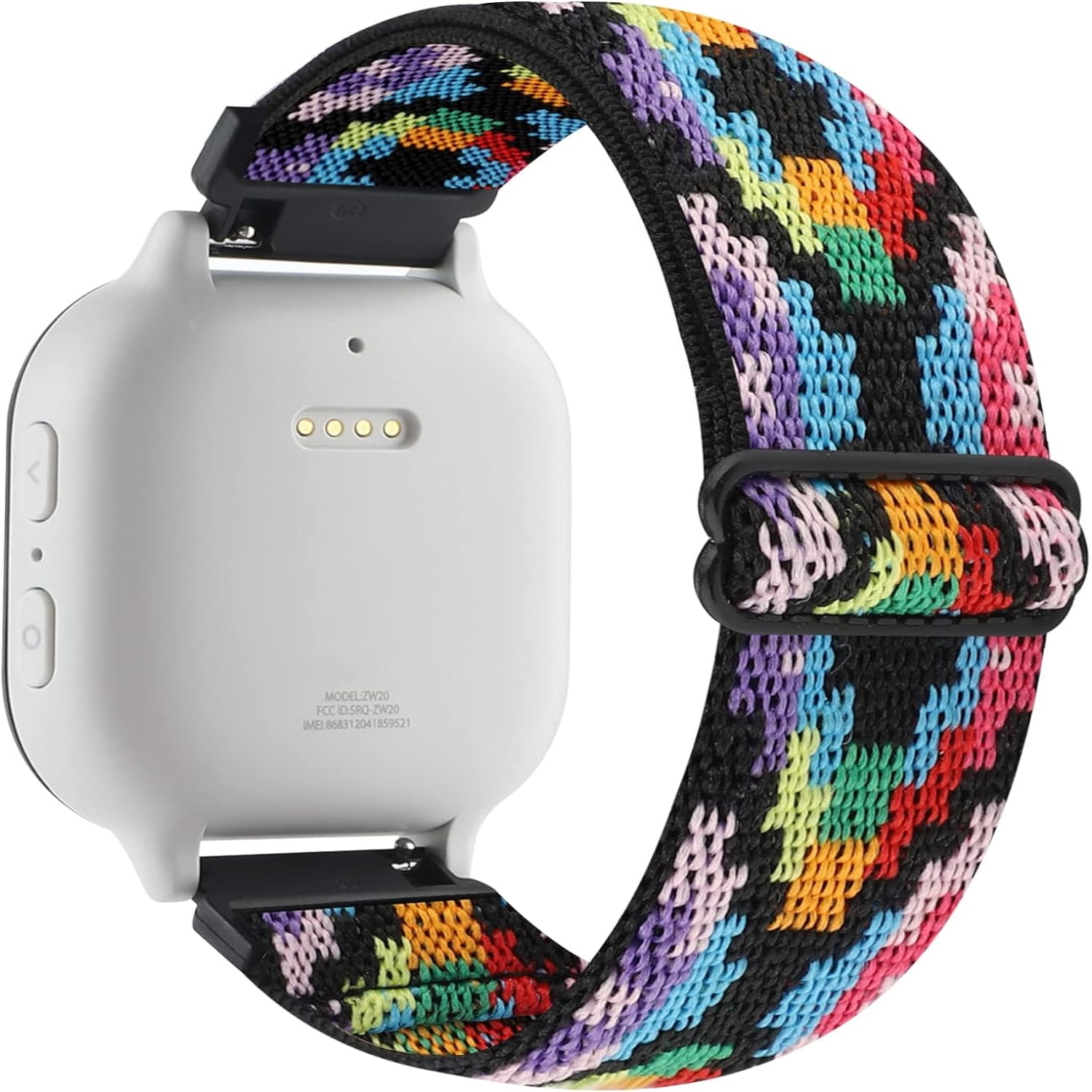 MOPNGXT Comfortable Stylish and Premium High Quality Stretchy Braided Sport Loop Replacement Adjustable Elastic Nylon Wristband for Verizon Gizmo Watch 2 1 Ideal Accessory for Active Walmart