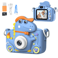thumbnail image 1 of MOPO Dinosaur Kids Camera 3 8 Years for Boy Dinosaur Camera for Toddler Dual 2.0inch 32gb Card Blue Halloween Gift for Christmas, 1 of 8