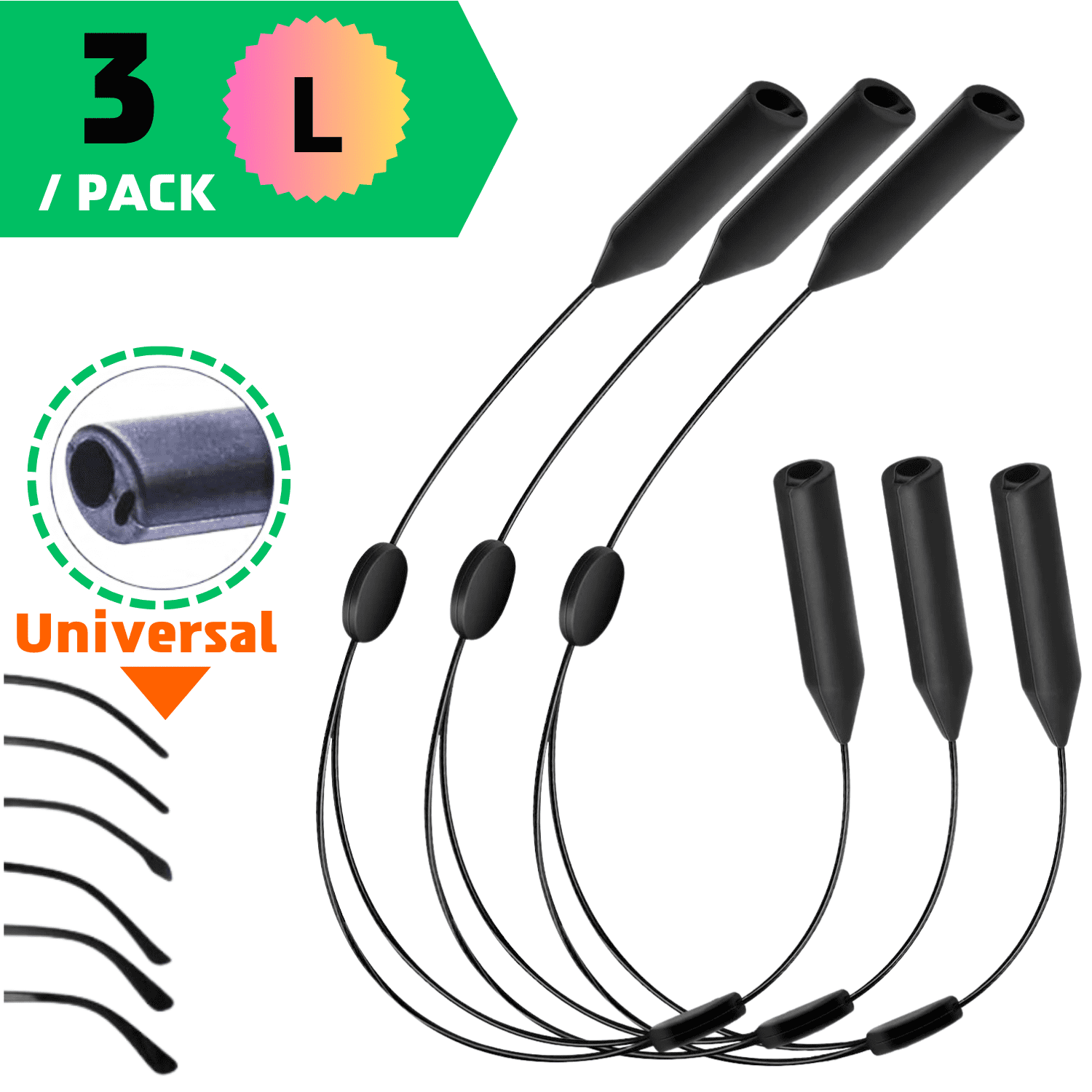 MOPO Sunglasses Strap for Sport Eyeglass Chain Glass Cable Adjustable