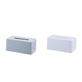thumbnail image 1 of MOPOOR 2PCS Acrylic Tissue Box Cover,Tissue Box Cover Rectangular Facial Tissue Holder Case Dispenser for Bathroom Kitchen Bedroom Office ﻿, 1 of 8