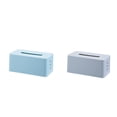 thumbnail image 1 of MOPOOR 2PCS Acrylic Tissue Box Cover,Tissue Box Cover Rectangular Facial Tissue Holder Case Dispenser for Bathroom Kitchen Bedroom Office ﻿, 1 of 8
