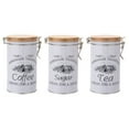 thumbnail image 1 of MOPOOR 3 PCS Kitchen Canister Jars with Airtight Lids Metal Farmhouse Decorative Coffee Sugar Tea Storage Containers for Kitchen Counter,Decorative Nesting Kitchen Canister Jars, Food Storage, 1 of 9