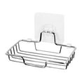 thumbnail image 1 of MOPOOR 304 Stainless Steel Soap Dish Holder,Storage Soap Saver Wall Mounted for Kitchen Sink Bathroom Shower,Drainable and Rust Proof,for Bathroom Shower Kitchen Counter Top, 1 of 9