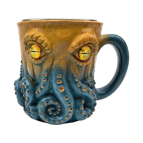 MOPOOR 3D Kraken/Dragon Design Cup, Themed Collector Mug for Bar, Restaurant and Home Use, Decorative Fantasy-Inspired Drinkware, Perfect Gift for Mythology and Dragon Enthusiasts