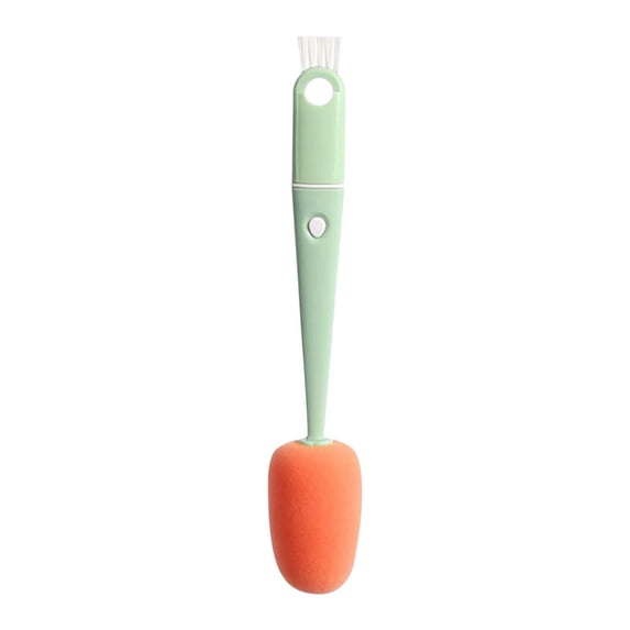 MOPOOR 4 In 1 Cup Lid Cleaning Brush, Portable Multipurpose Bottle Cleaner Brush Sets Household Mini Cleaner Brush for Cups Lids Bottle,Baby Bottle Nipple Brush for Plastic & Glass