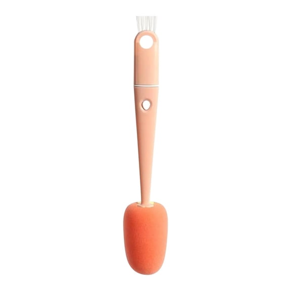 MOPOOR 4 In 1 Cup Lid Cleaning Brush, Portable Multipurpose Bottle Cleaner Brush Sets Household Mini Cleaner Brush for Cups Lids Bottle,Baby Bottle Nipple Brush for Plastic & Glass