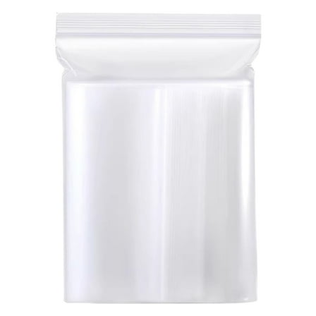 MOPOOR 100pcs Plastic Bags,Self Sealing Bags,Clear Resealable Zip Bags for Storage, Candy,Resealable packaging or Storage of Jewelry, Earrings and Rings