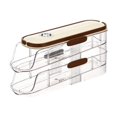 thumbnail image 1 of MOPOOR Automatically Rolling Egg Storage Container for Refrigerator,Egg Organizer for Fridge with Lid,Clear Plastic Dispenser, Tray & Box, 1 of 9