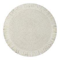 MOPOOR Autumn Round Paper Placemats Style Placemats Table Mats Woven Placemats Suitable for Thanksgiving Kitchen Dinner Table Setting