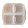 thumbnail image 1 of MOPOOR Bento Snack Containers Set， 4 Compartment Food Storage Containers ，Wheat Straw Meal Prep Lunch Box ，Plastic Food Storage container, Microwave and Dishwasher Safe, 1 of 8