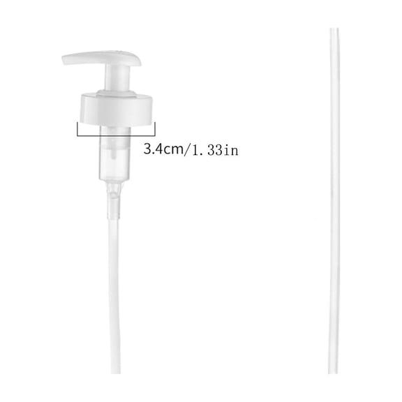 MOPOOR Bottle Press Nozzle Pump Head Press,Convenient and Reusable for Shampoo Soap Bottles Press Type Pump with Adjustable Tube Fits Opening Bathroom Accessory for Travel and Home